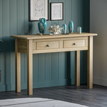 Wiltshire oak deals small console table